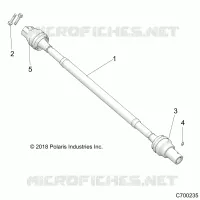 SYSTÃˆME DE TRANSMISSION, REAR PROP SHAFT
