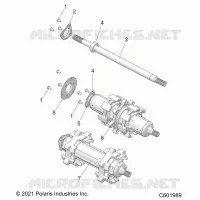 DRIVE TRAIN, JACKSHAFT AND ARBRE DE TRANSMISSION