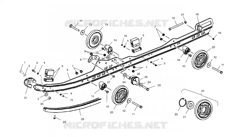 FIXATION RAIL SUSPENSION