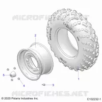 ROUES, FRONT TIRE