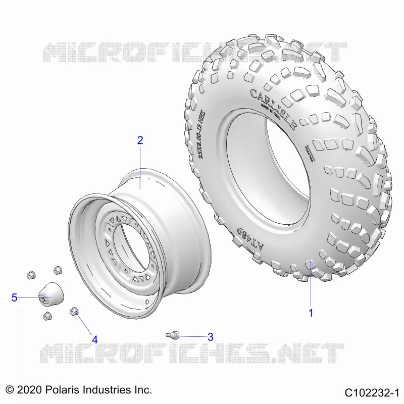 ROUES, FRONT TIRE