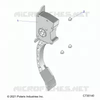 ENGINE, PEDALE D'ACCELERATEUR