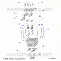ENGINE, CULASSE, CAMS AND VALVES