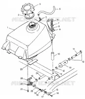 CARBURANT TANK Magnum 4X4 W97AC42A, Swedish Magnum 4X4 S97AC42E and Norwegian Ma (4940834083A013)