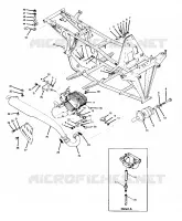 SUPPORTS MOTEUR ET ECHAPPEMENT 250 2X4