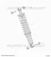 SUSPENSION, AMORTISSEUR AVANT