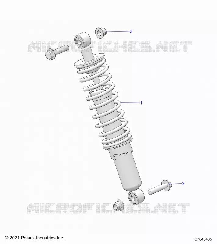 SUSPENSION, AMORTISSEUR AVANT