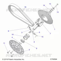 SYSTÃˆME DE TRANSMISSION, SECONDARY CLUTCH