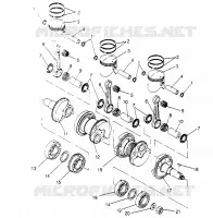 PISTON ET VILEBREQUIN STORM 0950782, STORM SKS 0950582,  EURO STORM E950782 (4929012901C013)