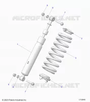 SUSPENSION, REAR SUPPORT AMORTISSEUR 