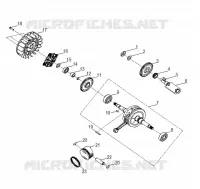 MOTEUR, VILEBREQUIN AND PISTON