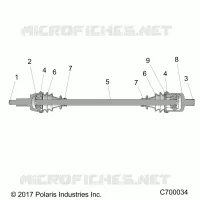 SYSTEME DE TRANSMISSION, FRONT HALF SHAFT