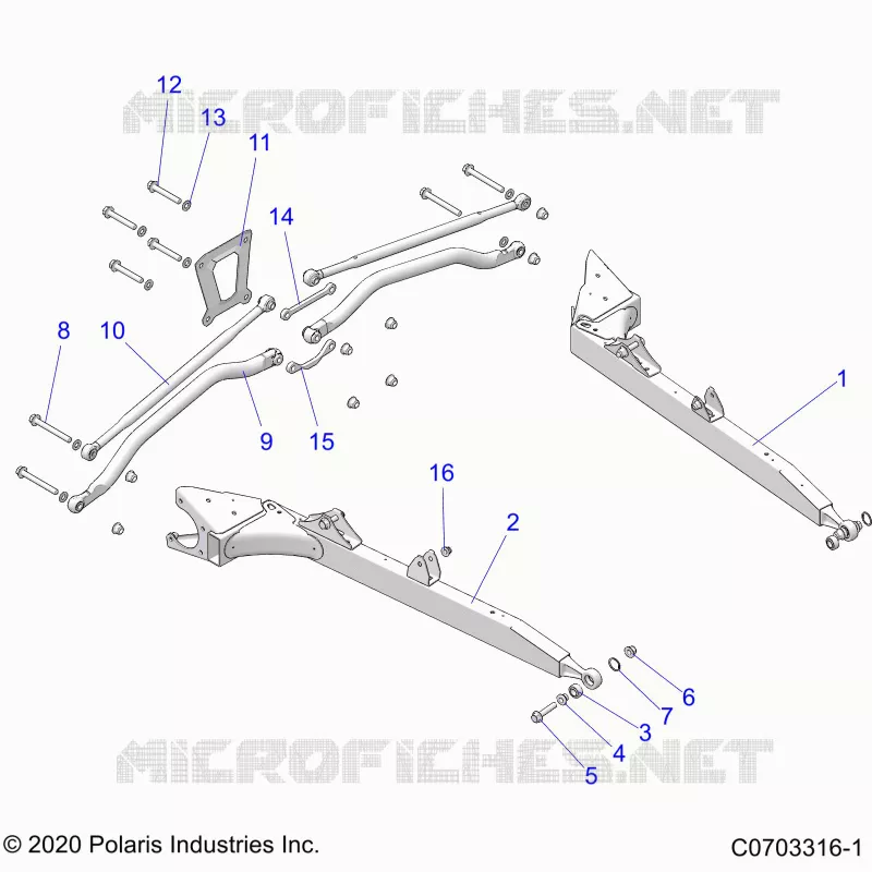 SUSPENSION ARRIERE CONTROL ARMS