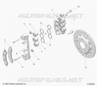 BRAKES, ETRIER DE FREIN AVANT