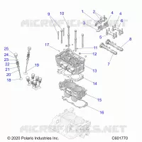 ENGINE, CYLINDER/CULASSE ASM.