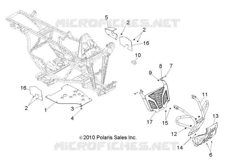 CHASSIS, FRONT PARE CHOCS