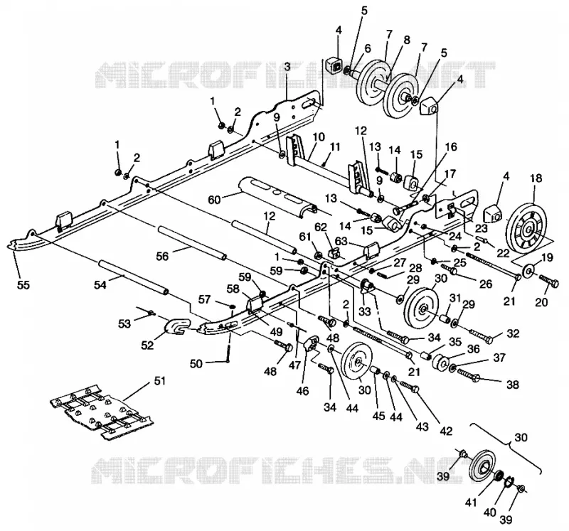 SUSPENSION  440 XCR SP 0961760 (4931583158B009)