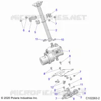 STEERING, COLONNE DE DIRECTION ASM.