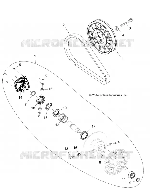 SYSTÈME DE TRANSMISSION, SECONDARY CLUTCH