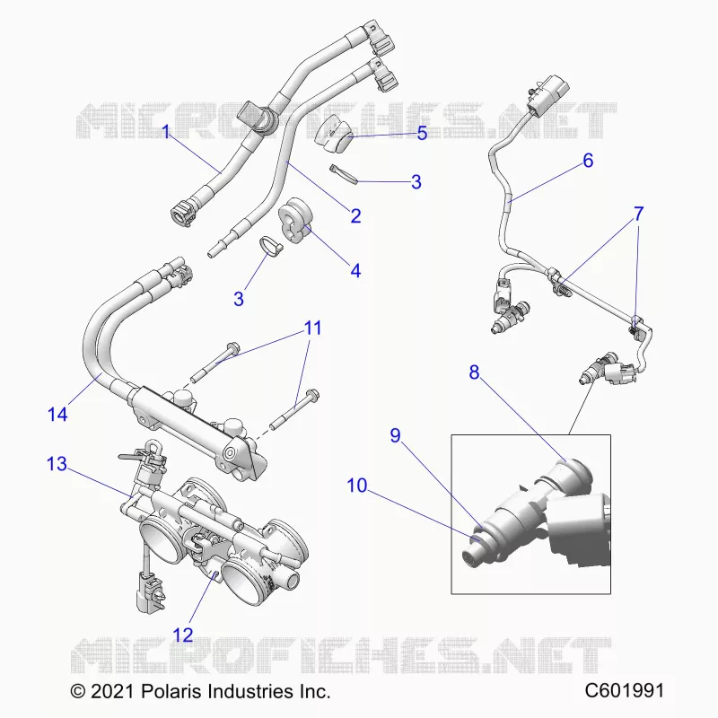 SYSTÃˆME D'ALIMENTATION, RAIL, LINES AND THROTTLE BODY