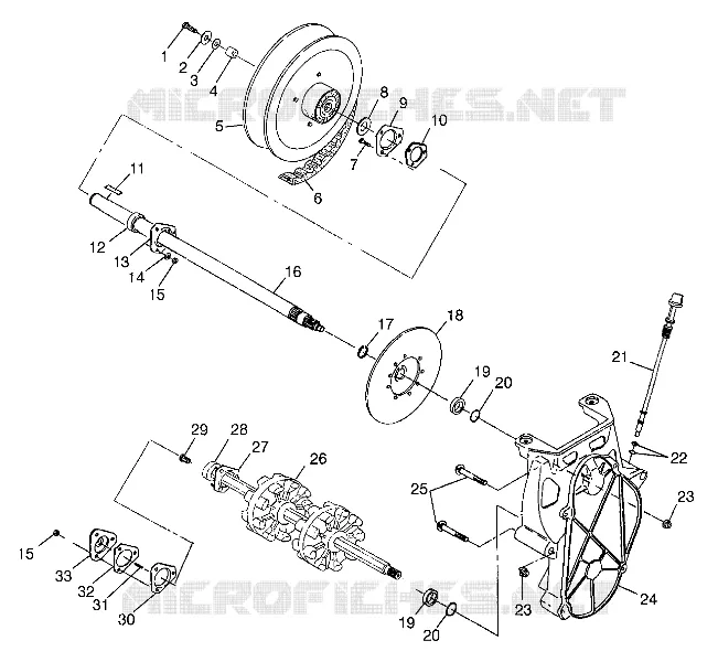 SYSTÈME DE TRANSMISSION 500 RMK 0982964 AND EUROPEAN 500 RMK E982964 (4942634263B009)