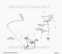 ELECTRICITE, WIRE HARNESS, HOOD, ELECTRIC START