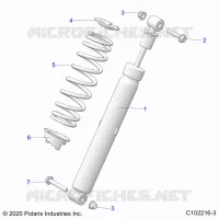SUSPENSION, AMORTISSEUR ARRIERE