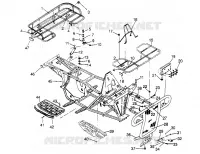 PARE CHOCS / PORTE PAQUET MOUNTING SPORTSMAN 4X4 W948040 (4926842684A007)