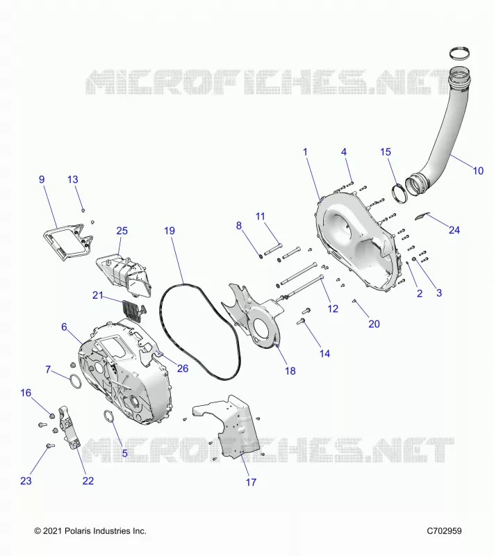 SYSTÃˆME DE TRANSMISSION, CLUTCH COVER AND DUCTING