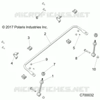 SUSPENSION, FRONT BARRE STABILISATRICE