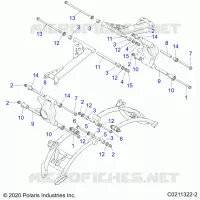 SUSPENSION ARRIERE CONTROL ARM MOUNTING