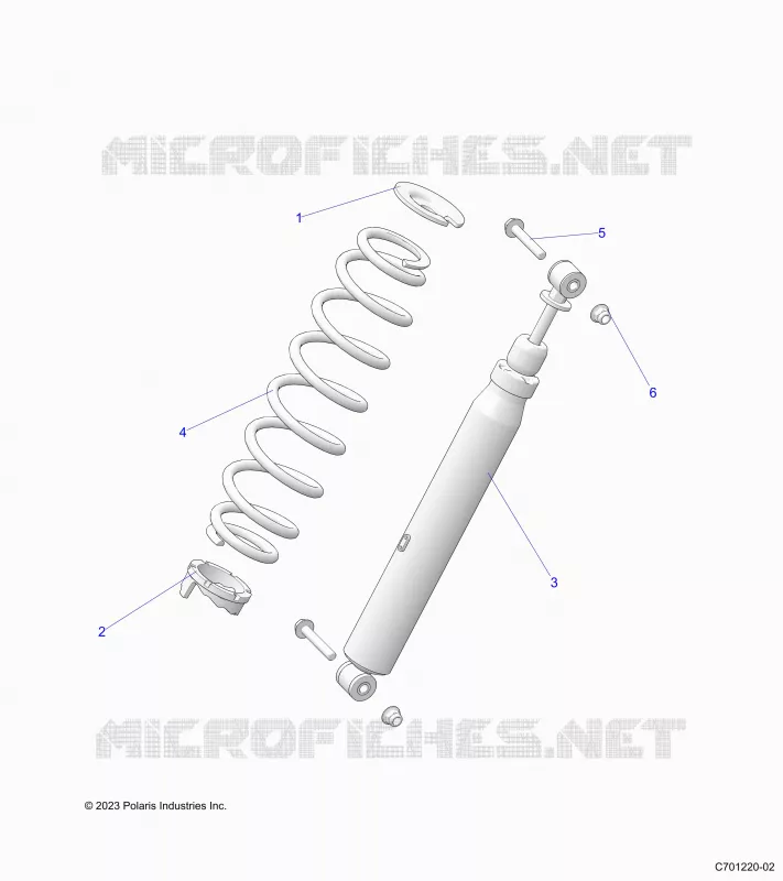 SUSPENSION, REAR SUPPORT AMORTISSEUR