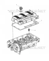 MOTEUR, ROCKER ARMS COVER AND OIL FILLER