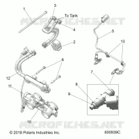 FUEL SYSTEM, RAIL, LINES AND CORPS DE PAPILON