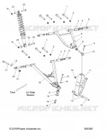 SUSPENSION, CONTROL ARMS, SPINDLE, AND AMORTISSEUR MNTG.