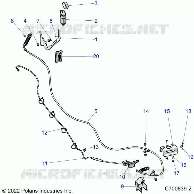 SYSTÃˆME DE TRANSMISSION, GEAR SELECTOR AND THROTTLE CABLE