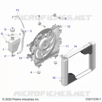 ENGINE, SYSTÃˆME DE REFROIDISSEMENT, RADIATOR, FAN &amp; OVERFLOW BOTTLE