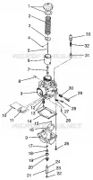 CARBURATEUR WIDETRAK LX 0972065 AND  EUROPEAN WIDETRAK LX E972065 (4938223822C011)