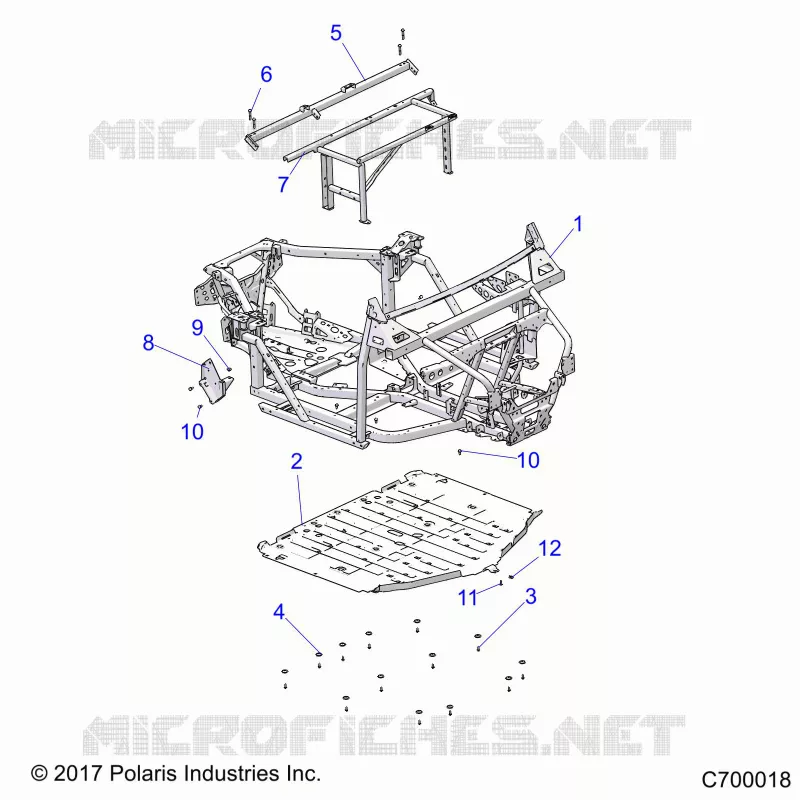 CHASSIS, MAIN FRAME AND SKID PLATES