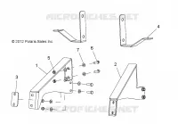 CADRE, OPTIONS, BUMPER, BRACKET, REAR