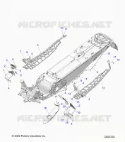CHASSIS, PROTECTION D'EMBRAYAGE, FOOTRESTS, AND RUNNINGBOARDS