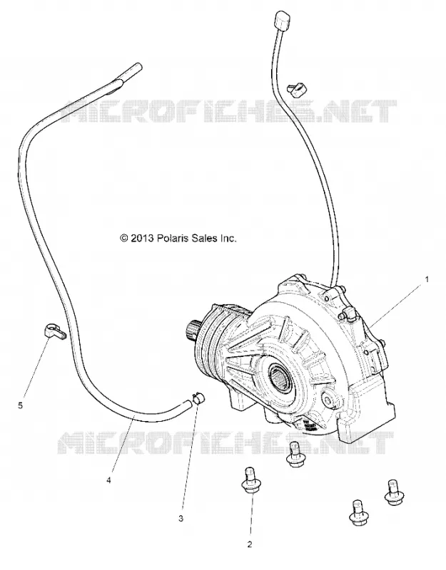 SYSTÈME DE TRANSMISSION, FRONT SUPPORT PONT