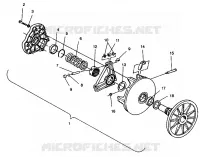 EMBRAYAGE DE TRANSMISSION ASSEMBLY 600 XCR 0941667 (4927092709023A)