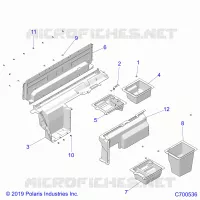 CARROSSERIE ARRIERE CLOSEOFF/STORAGE (STD ROOF)