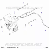 SYSTÃˆME DE TRANSMISSION, GEARCASE MOUNTING, REAR
