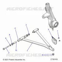 SUSPENSION, A-ARM AND SUPPORT MOUNTING