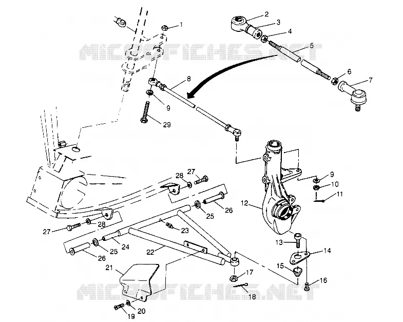 TRIANGLES SUSPENSIONS  6x6 300 W948730 (4926792679B007)