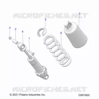 SUSPENSION, AMORTISSEUR AVANT TRACK