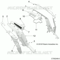 CARROSSERIE ARRIERE FENDERS AND BEZELS- Z23NAE99PR (C700248-8)