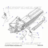 CHASSIS, PROTECTION D'EMBRAYAGE/FOOTRESTS/RUNNING BOARDS